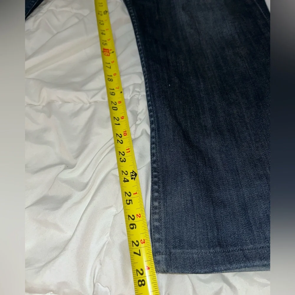 Paige Normandie Straight Men's Jeans 38 X 28 Stingray Dark Blue Fits 42 x 28 - Picture 4 of 10